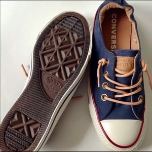 navy biscuit converse